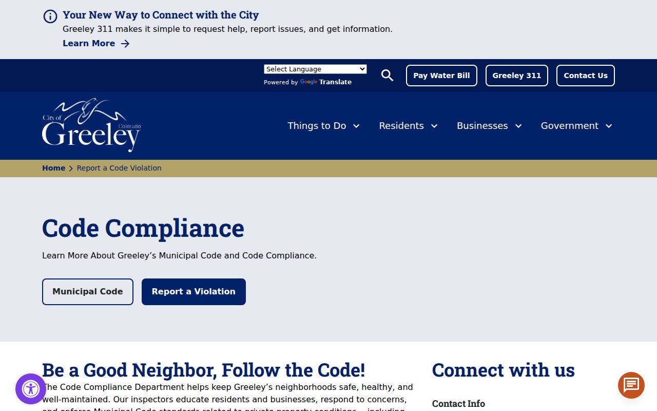 Weld County street directory Greeley code case records